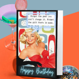Cartão Funny Retro Birthday Card Best Friend-Sassy-Gift