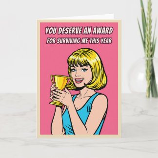 Cartão Funny Retro Pop Art Teacher Appreciation Card
