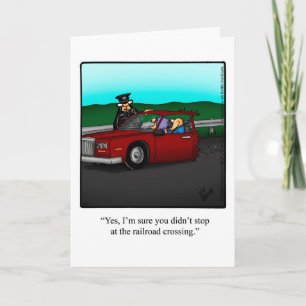 Cartão Funny Road Trip Bon Voyage Humor Card