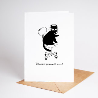 Cartão Funny & Sarcastic Congratulations on New Job Card