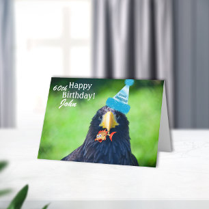 Cartão Funny Sea-hawk Bird•Happy Birthday