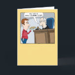 Cartão Funny Small Claims Court Juiz Birthday Card<br><div class="desc">Este cartão de aniversário engraçado e punido apresenta uma mistura no tribunal, uma vez que uma cara confunde o tribunal de pequenas ações com o tribunal de pequenas queixas. É a ordem errada no tribunal! Obrigado por escolher esta design original por © Chuck Ingwersen. Posto cartoons todos os dias no...</div>