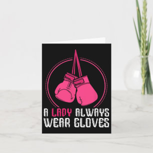 Cartão Funny Thai Boxing Women Gift Muay Thai