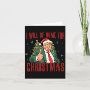 Cartão Funny Trump Daddys volta ao Natal 2024-2028