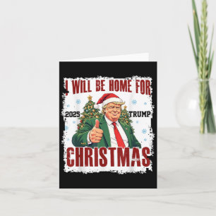 Cartão Funny Trump Daddys volta ao Natal 2024-2028