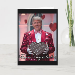 Cartão Funny Trump Dia dos Namorados Coração Abraçando Be