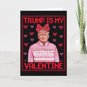 Cartão Funny Trump É Meu Namorado Suéteres Feios Trump Va