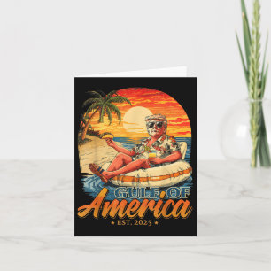 Cartão Funny Trump Golfo Da América Do Leste De 2025
