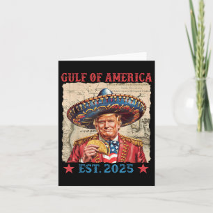 Cartão Funny Trump Golfo Da América Dos Eua 2025 Trump Ta