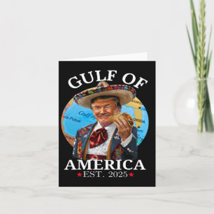 Cartão Funny Trump Golfo Dos Eua América 2025 Trump Merch