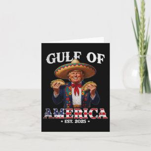 Cartão Funny Trump Golfo Dos Eua América 2025 Trump Merch