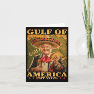 Cartão Funny Trump Golfo Dos Eua América 2025 Trump Merch