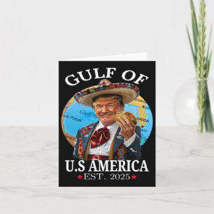 Cartão Funny Trump Golfo Dos Eua América 2025 Trump Merch