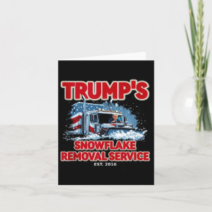 Cartão Funny Trump Snowflake Remoção 2024 Eleição Hilari