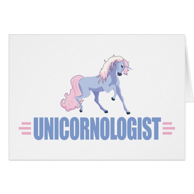 Cartão Funny Unicorn (Frente Horizontal)