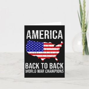 Cartão Funny Usa T Nos Camisa Bandeira Tee Patriódica 4 D