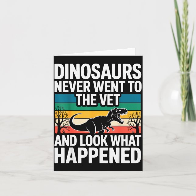 Cartão Funny Veterinarian Design For Men Women Vet Tech V (Frente)