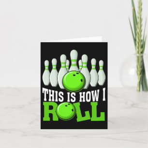 Cartão Funny Vintage Team Bowler Boliche Bo