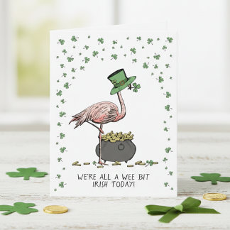 Cartão Funny Wee bit Irish St Patrick’s Day Card