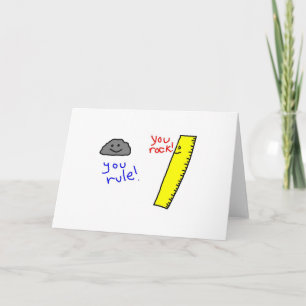 Cartão Funny "You Rock, You Rule" products