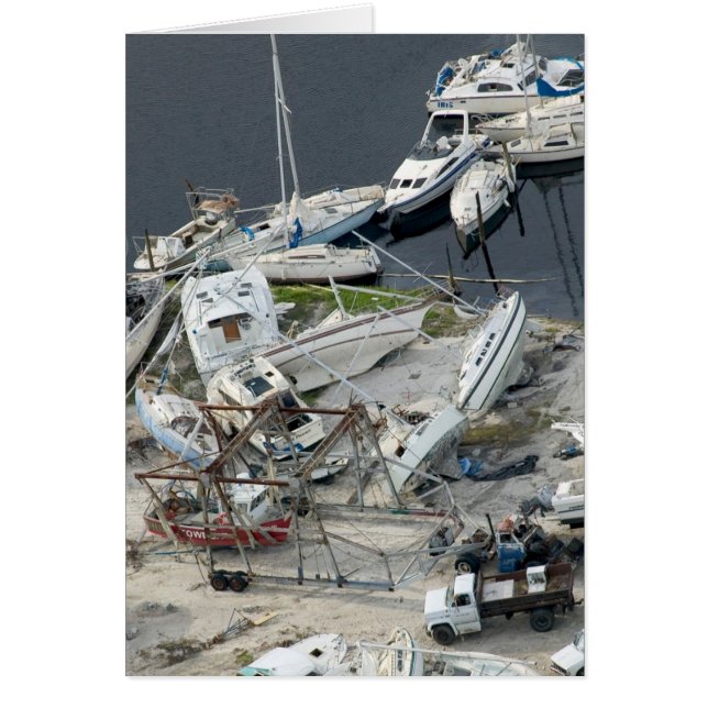 Cartão Furacão Charley Aftermath, agosto de 2004 (Frente)