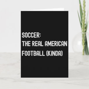 Cartão Fútbol Futebol Fã Americano Engraçado Jogar Jogo P
