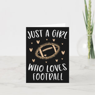 Cartão Futebol Bonito Para Meninas Apenas Uma Menina Que