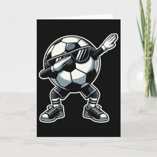 Cartão Futebol Byll Dabbing Jogador Divertido de Futebol