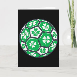 Cartão Futebol Byll Irlanda Trevo Irlandês Dia de São Pat