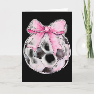 Cartão Futebol Byll Rosa Coquette Laço Fita Delicada Meni