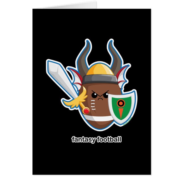 Cartão Futebol da fantasia (Frente)