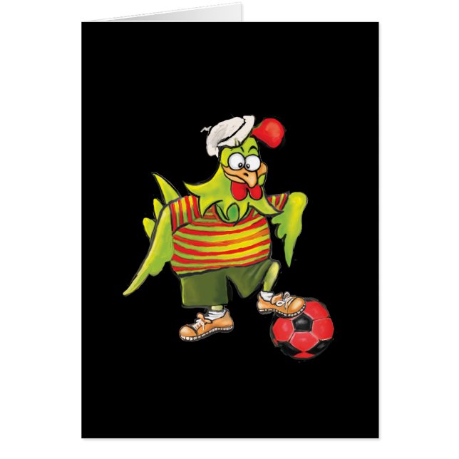 Cartão ** Futebol da galinha ** (Frente)