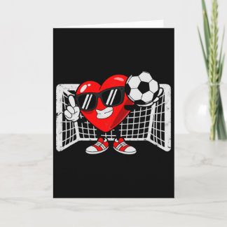 Cartão Futebol de Coração de São Valentim 