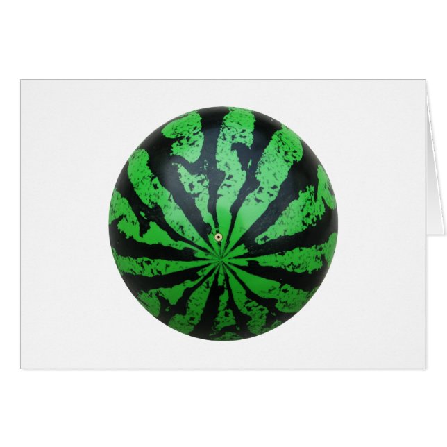 Cartão Futebol de melancia / bola de futebol (Frente Horizontal)