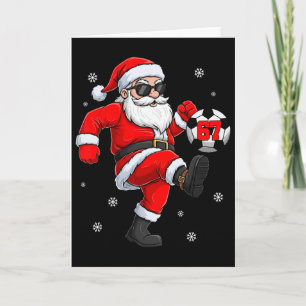 Cartão Futebol de Natal Byll Esportes Jogador de Futebol 