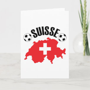 Cartão Futebol de Suiça Suisse