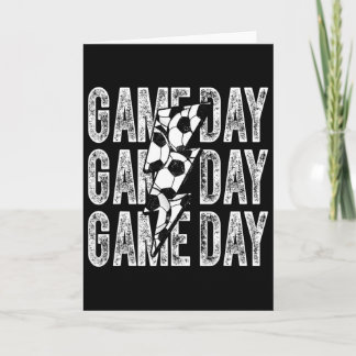 Cartão Futebol Dia de Jogo Raio de Futebol Mãe Pai Menino