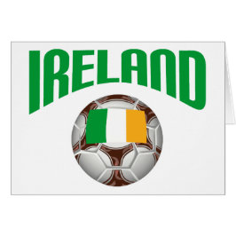 Cartão Futebol do futebol de Ireland