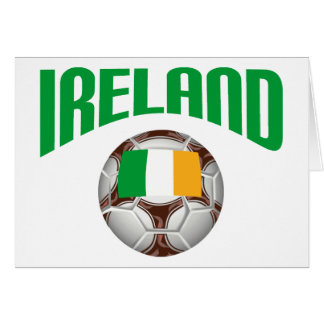 Cartão Futebol do futebol de Ireland