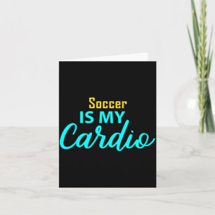 Cartão Futebol É Meu Cárdio Para Jogadores De Futebol