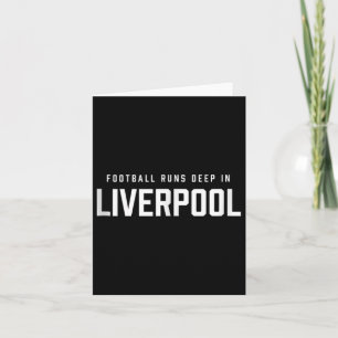 Cartão Futebol É Profundo No Topo Do Tanque De Liverpool