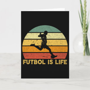Cartão Futebol É Vida Retro Vintage Traje de Jogador de F