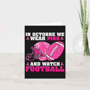 Cartão Futebol Em Outubro Vestimos Cancer Rosa Awa
