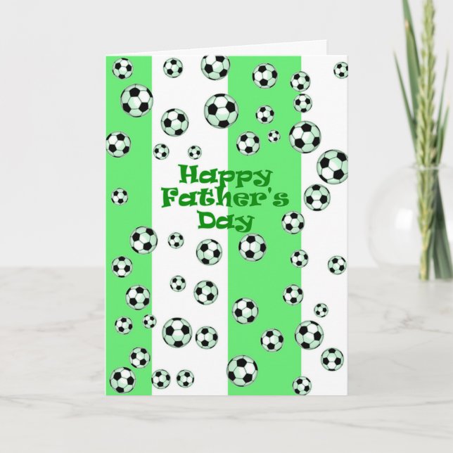Cartão Futebol feliz do dia dos pais (Frente)