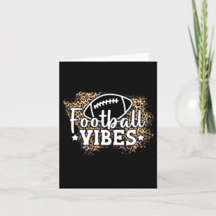 Cartão Futebol feminino Vibes Leopard Pattern Foo