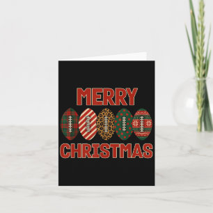 Cartão Futebol festivo de esportes de Natal Xmas Holida
