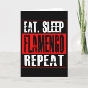 Cartão Futebol Flamengo - Camisa Coma Durma Flamengo Repi
