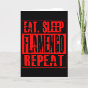 Cartão Futebol Flamengo - Camisa Coma Durma Flamengo Repi