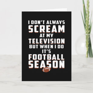 Cartão Futebol Game American Team Funny Gift Idea