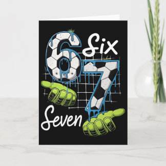 Cartão Futebol Legal 67 Drip Hands Six Seven Geração Alph
